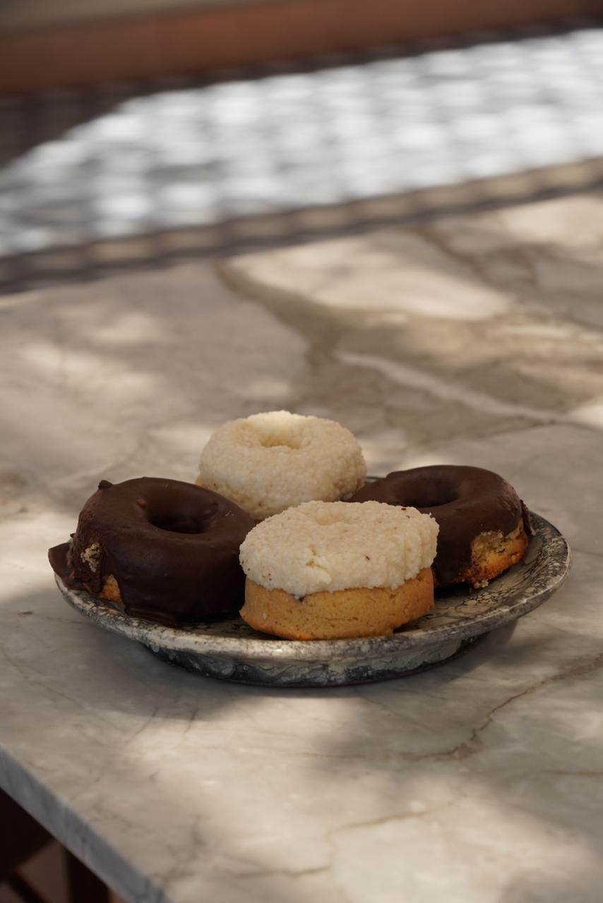 Donas keto chocolate y coco